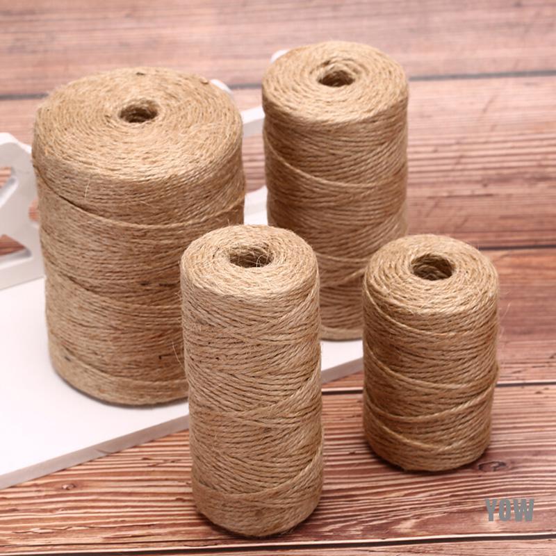Cuộn dây thừng sợi đay dùng để trang trí màu kaki
