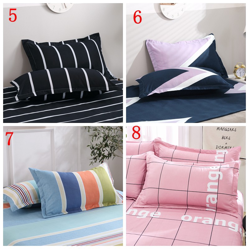 Pillowcase Polyester Pilow Pillowcase Simple And Comfortable Home Pillow (pair)