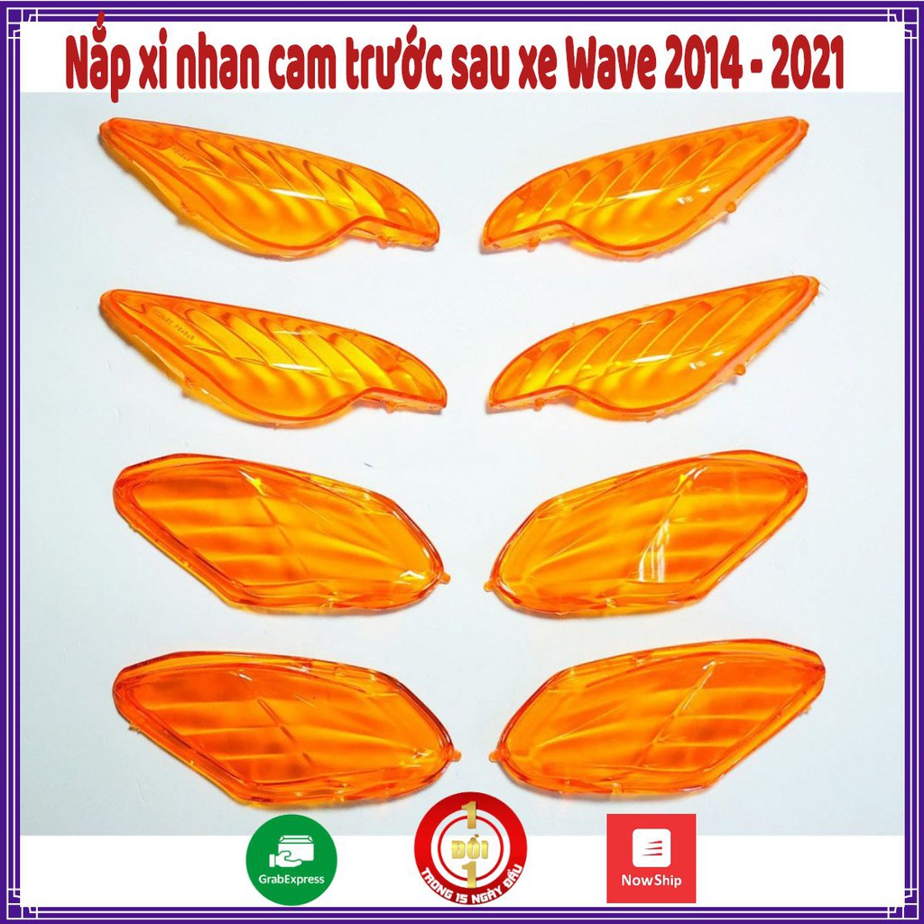 Nắp xi nhan cam trước sau xe Wave 2014 - 2020 ( giá 1 đôi ) Chính Hãng Best Biker