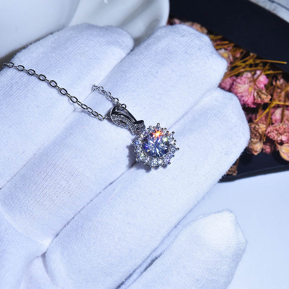 Carat Vòng cổ Bạc Sterling Cao Cấp Thiết Kế Tối Giản Sang Trọng Pt950-JHS2-P