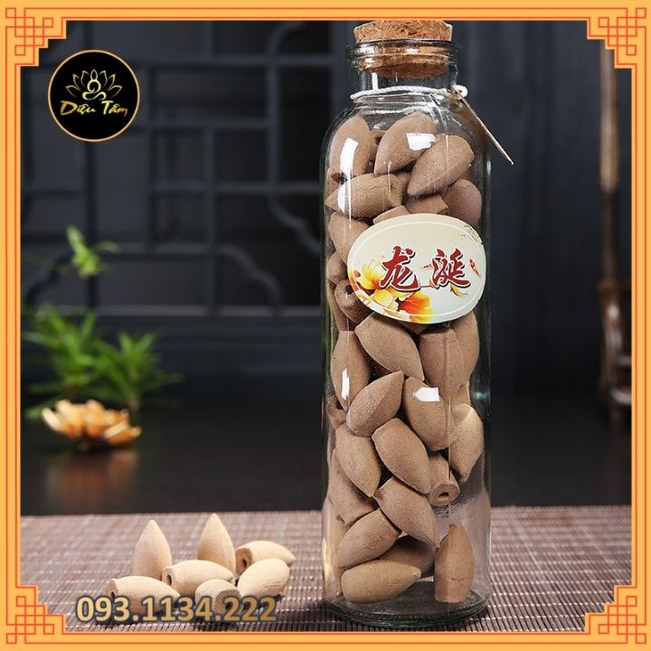 Trầm hương khói ngược cao cấp chai thủy tinh