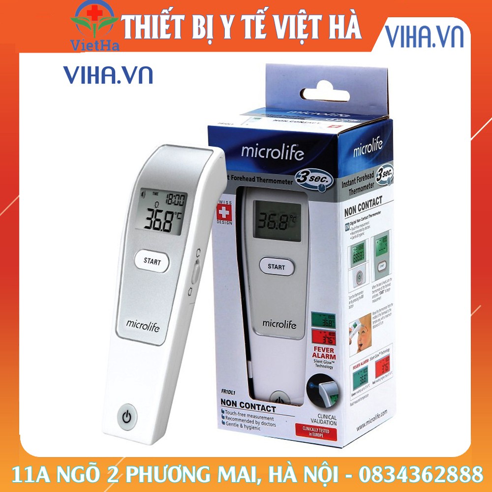 Nhiệt Kế Điện Tử Hồng Ngoại Đo Trán Microlife FR1MF1-TBYTVH- Bảo hành chính hãng