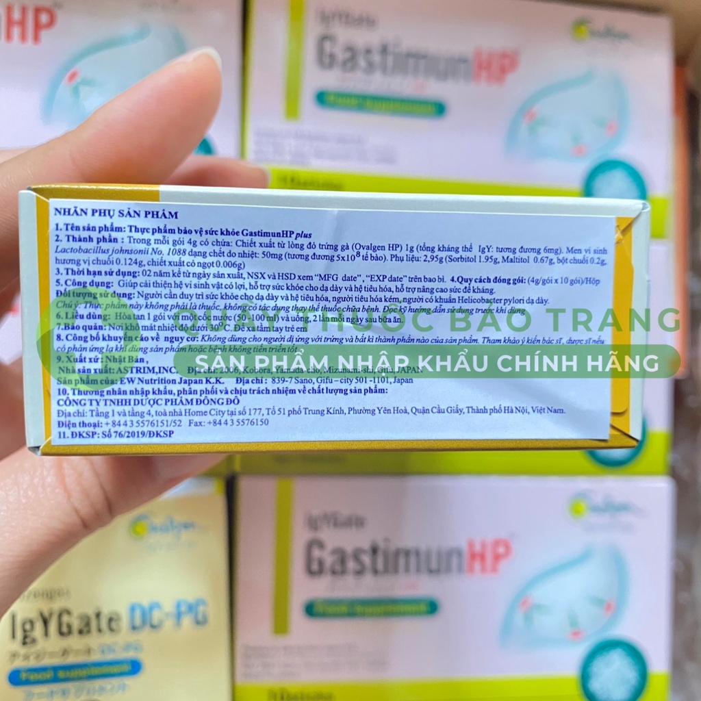 GastimunHP Plus - Giúp tăng cường hiệu quả thải trừ HP