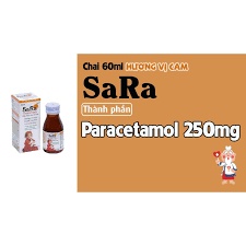 Siro Sara-250mg  Hộp 1 chai x 60ml