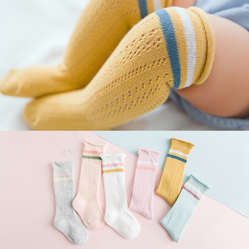 Set 4 đôi tất cho bé cao cổ, vớ mùa đông chất cotton mềm mại, co giãn, đế chống trơn trượt - Nắng Của Mẹ_ CLAC