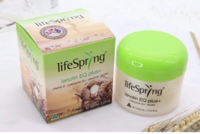 [ Mẫu mới ] Kem dưỡng da nhau thai cừu Life spring LifeSpring Lanolin