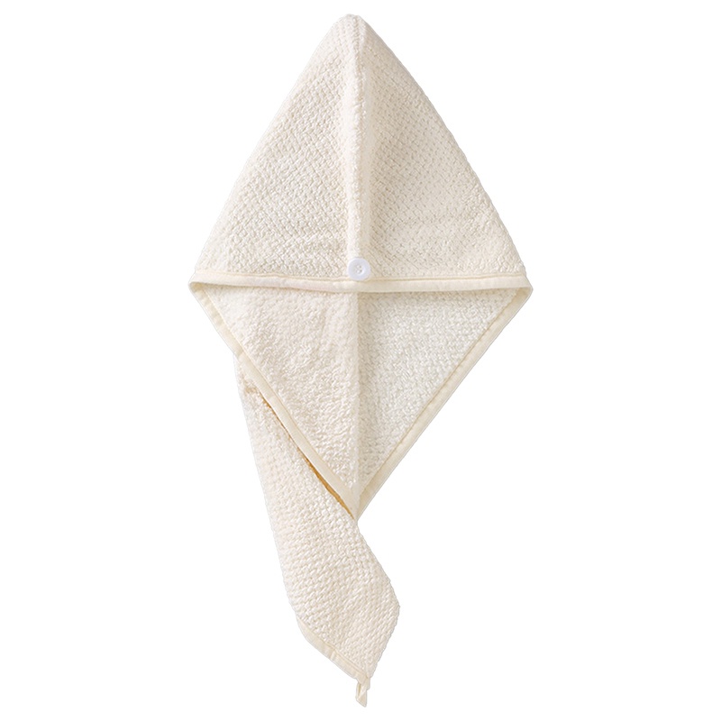 Khăn Quấn Khô Tóc Sợi Nhỏ Có Nút Cài