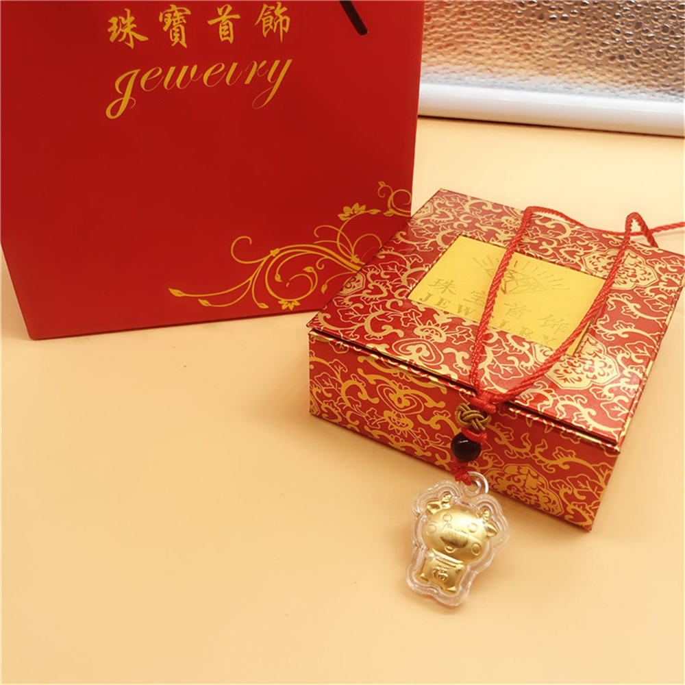 Dây Chuyền May Mắn Mạ Vàng Mặt Hình Bò Sữa 2021