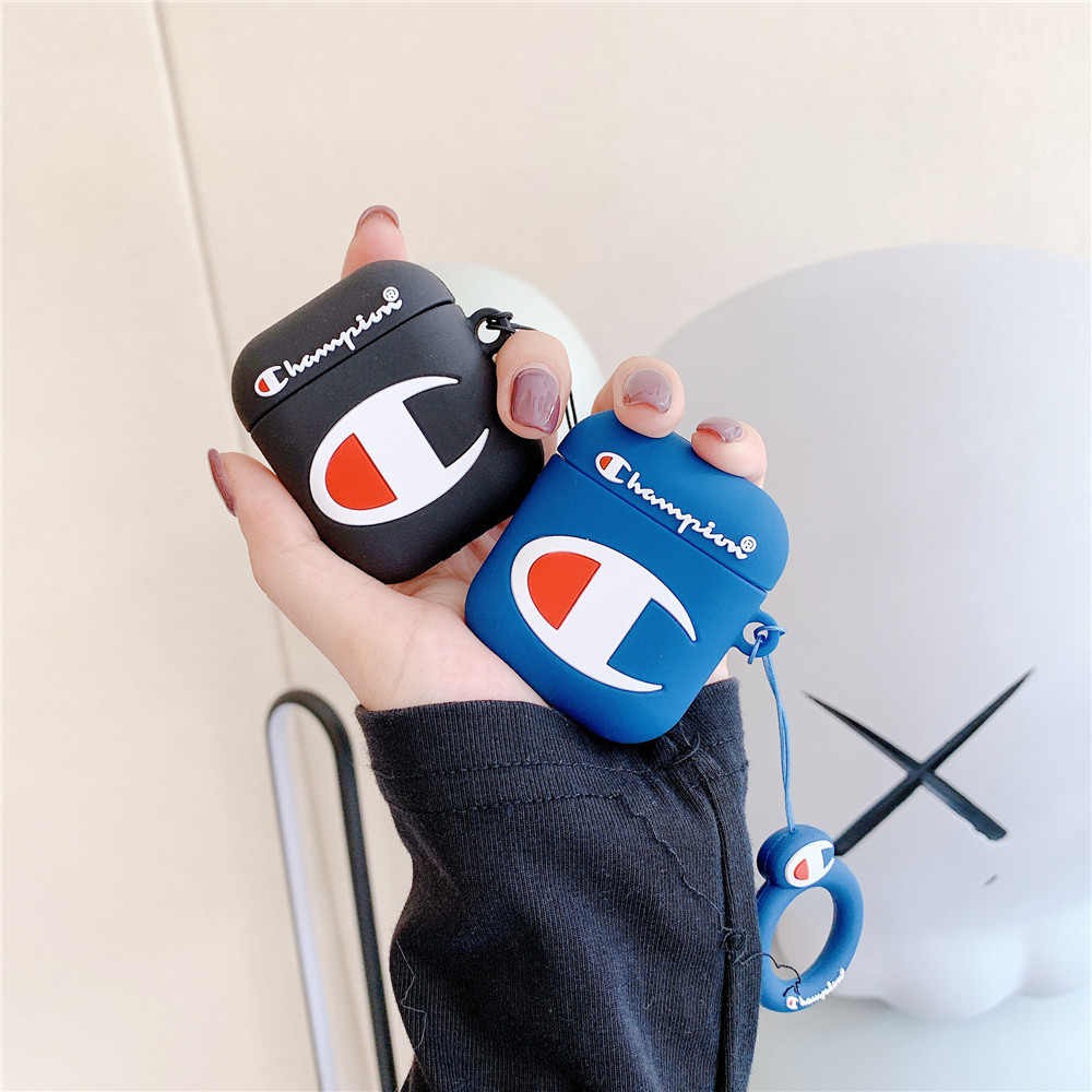 [CX] thiết kế thương hiệu thời trang airpods 1/2 Gen case inpods Champ i12 TWS i12s Ốp lưng Airpods pro Tai nghe Bluetooth Bảo vệ chống rơi Vỏ mềm airpods vỏ bọc airpods tai nghe không dây vỏ silicon