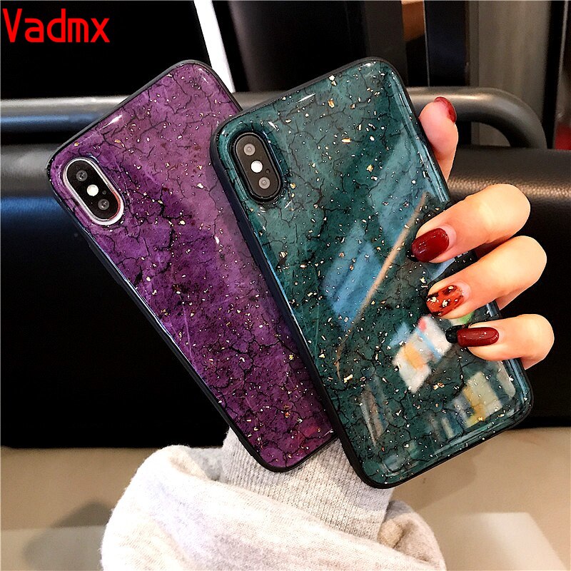 Ốp Lưng Họa Tiết Vân Đá Lá Vàng Cho Xiaomi Mi 10t Lite Poco X3 Nfc Note 10 Lite 10 Pro A3 Lite Redmi 5 Plus Note 5a Prime