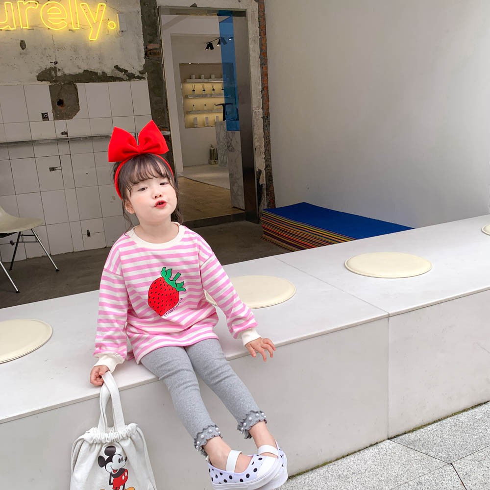 Quần legging trơn màu cho bé gái