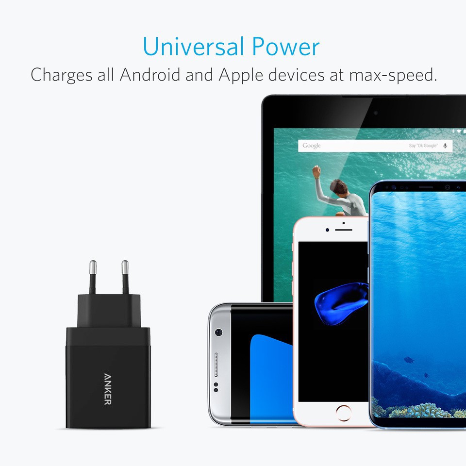 Sạc ANKER PowerPor t+ 1 cổng 18w Quick Charge 3.0 - A2013
