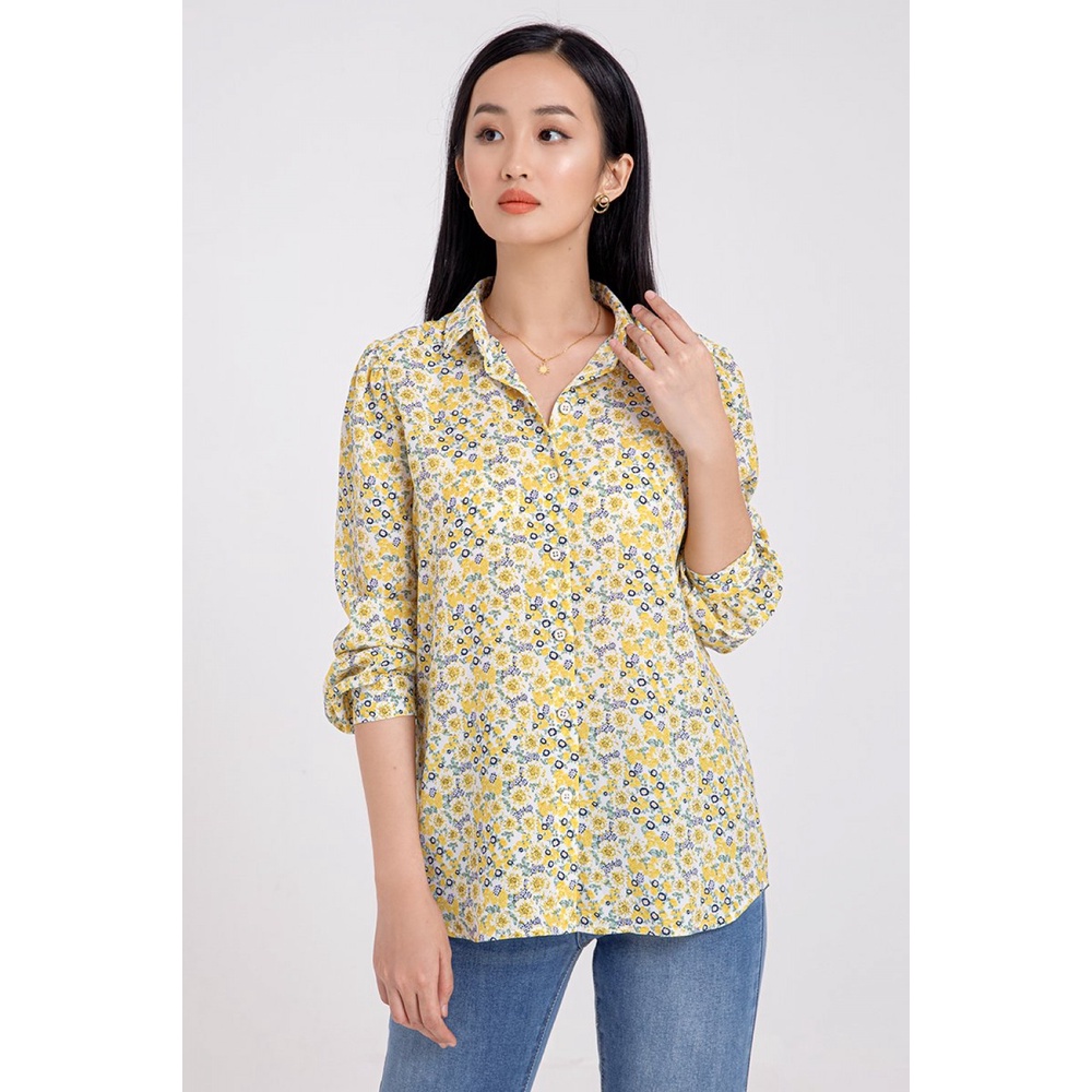 Áo sơ mi nữ họa tiết hoa nữ tính , thanh lịch, nữ tính, sang trọng Freelancer - FWWS21SS04C