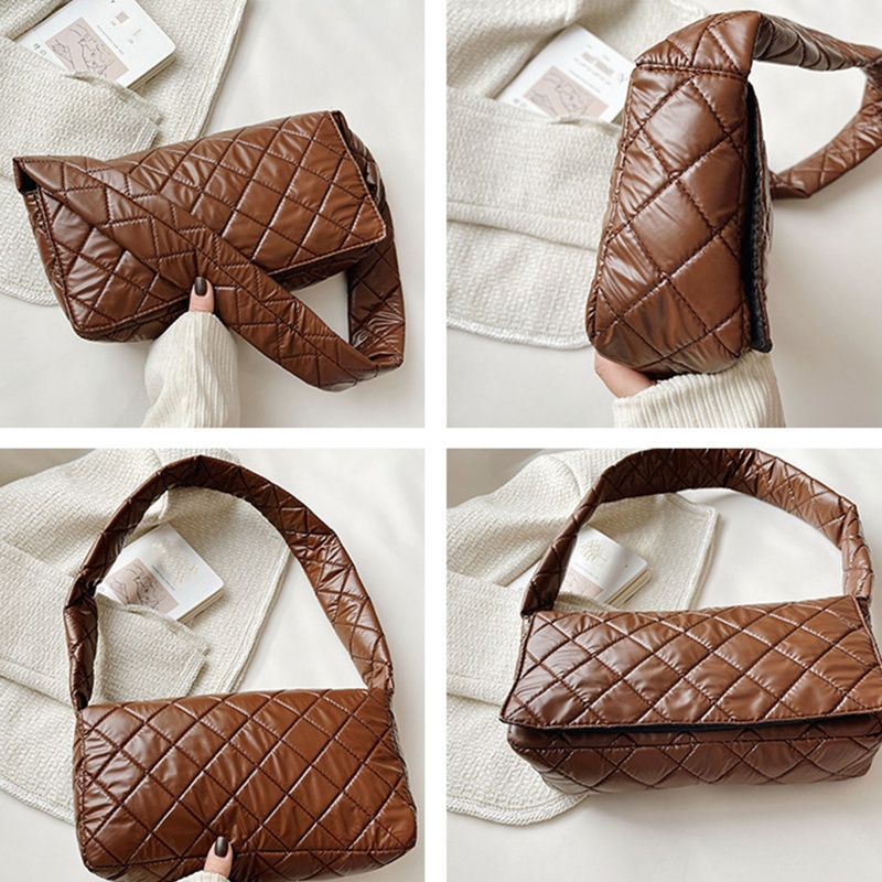 Youyo Túi Đeo Vai / Xách Tay Hình Vuông Bằng Nylon Màu Trơn Nhẹ Nhàng Phong Cách Retro Hợp Thời Trang Cho Nữ