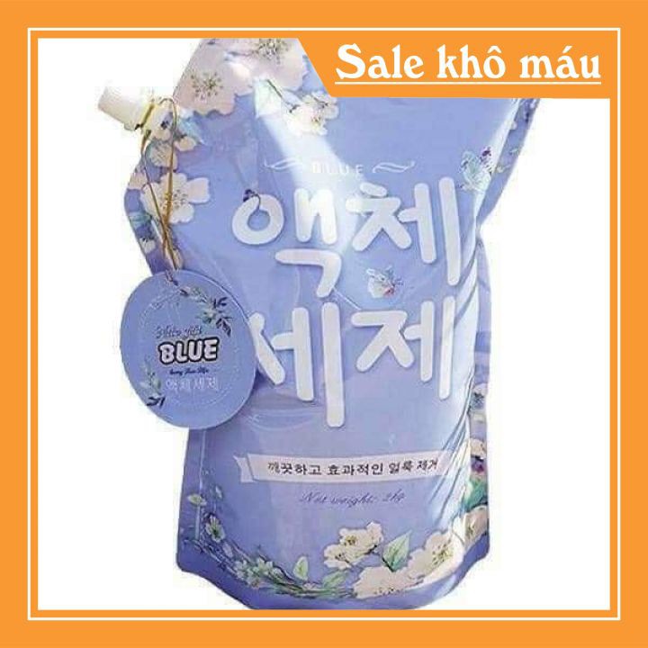 Nước Giặt Hàn Quốc 💙 XẢ KHO BÁN LỖ 💙 Hàng loại chuẩn, Túi 2kg, Hương thơm, Không kích ứng,Tiện lợi cho mọi Gia Đình