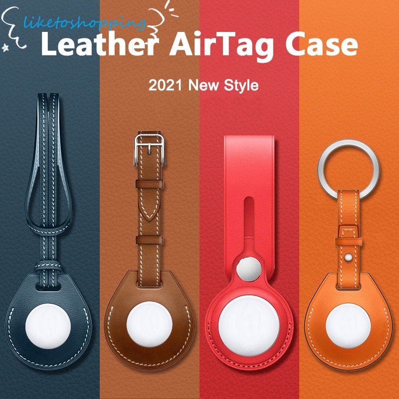 Túi da đựng bảo vệ chống sốc có móc treo dành cho AirTag M3C