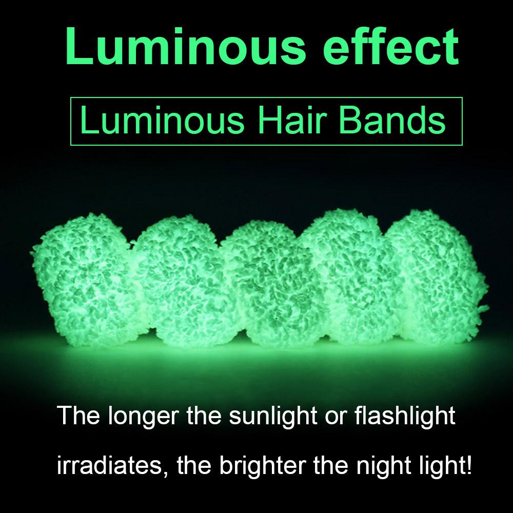 MIH Dây Cột Tóc Scrunchies Dạ Quang Độc Đáo Thời Trang Cho Nữ