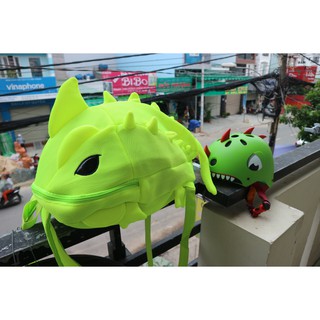 Combo balo khủng long + nón