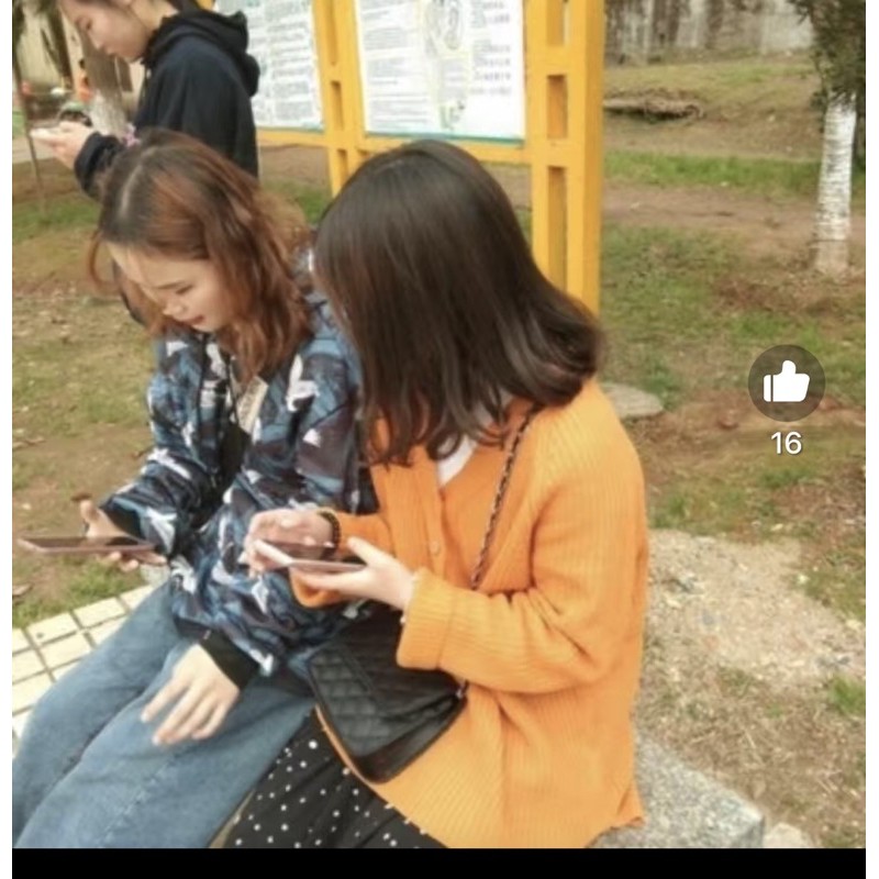 Áo len cổ tim ( 3 cúc áo kèm ảnh thật loại1) | BigBuy360 - bigbuy360.vn