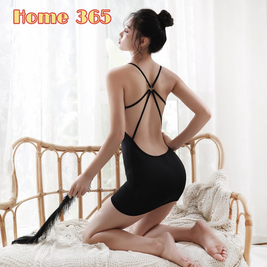 Cosplay sexy váy ngủ sexy backless H16