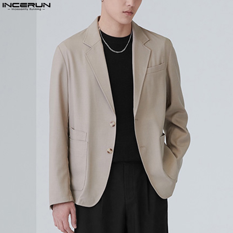 INCERUN Áo Thun Ngắn Tay Kẻ Sọc Caro Thời Trang Cho Nam