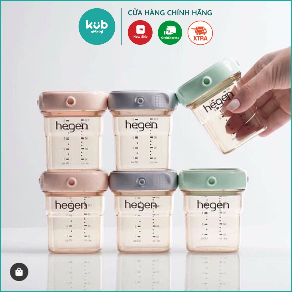 Nắp bình trữ sữa Hegen Fullbox chính hãng - KUB OFFICIAL