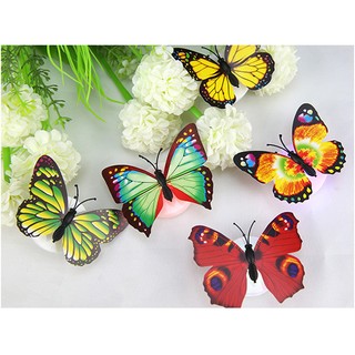 BỘ 12 ĐÈN LED CON BƯỚM PHÁT QUANG DÁN TƯỜNG (TẶNG 1 ĐÈN LED USB)( B229)