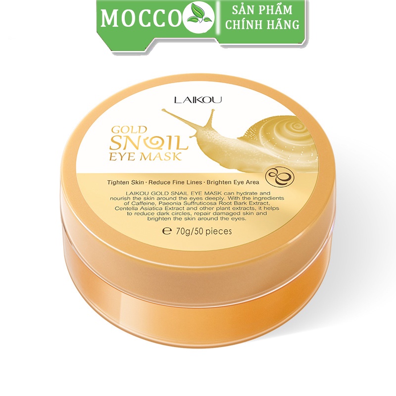 Mặt nạ mắt LAIKOU chiết xuất từ ốc sên loại bỏ quầng thâm 70g Mocco nội địa trung LKMN0
