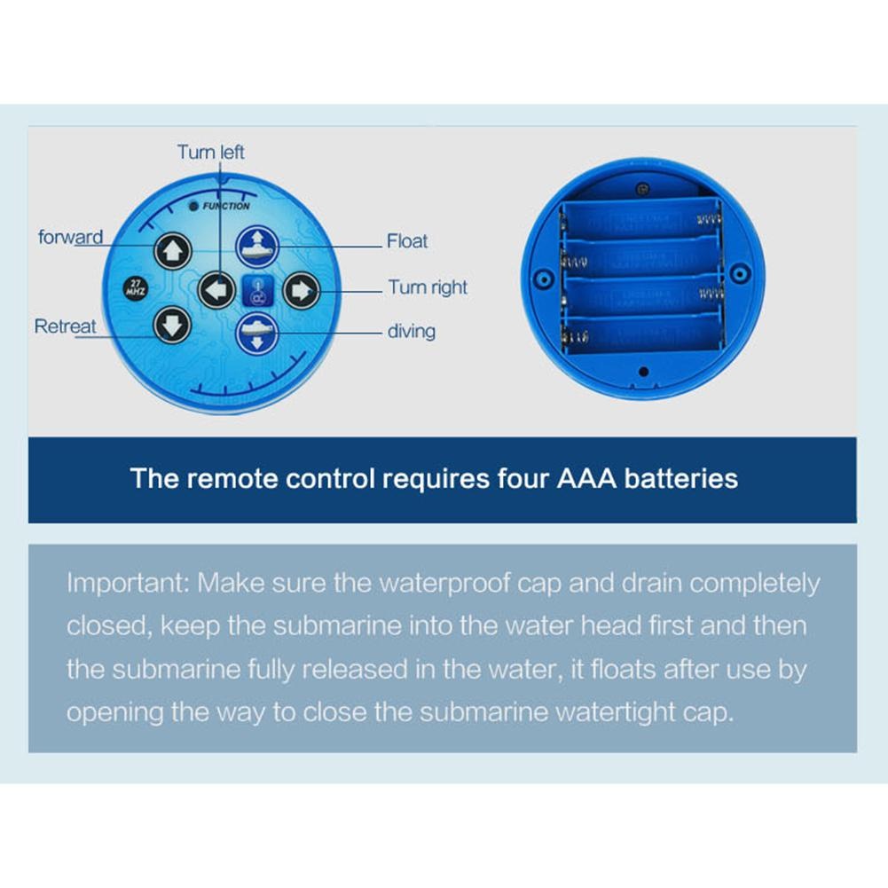 Mô Hình Tàu Ngầm Mini Điều Khiển Từ Xa 6 Kênh Tốc Độ Cao Cho Bé