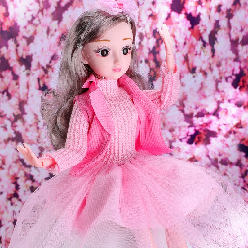 Bộ Đồ Chơi Búp Bê Barbie Xinh Xắn Đáng Yêu Cho Bé Gái