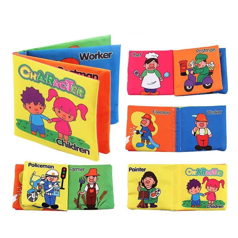 Sách Đồ Chơi Bằng Vải Mềm Mại Dành Cho Bé 0 Đến 6 Tháng Tuổi