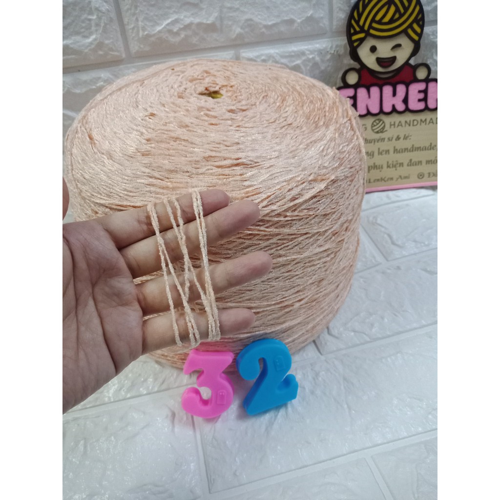 Len nhung lạnh sợi 1mm cuộn 100g