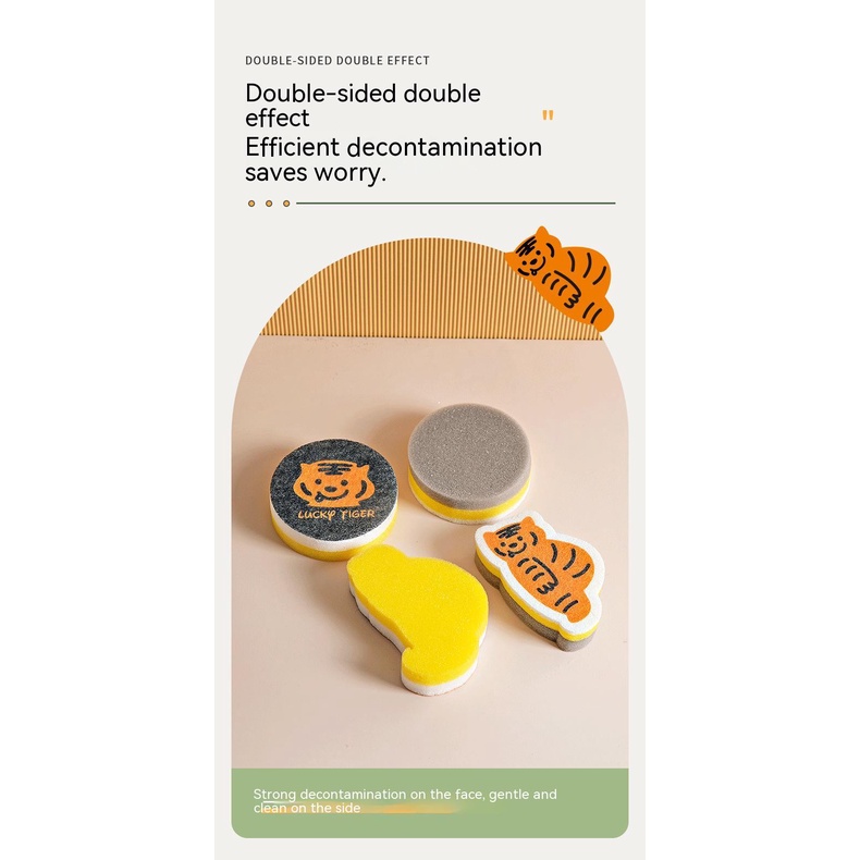 Miếng Bọt Biển Bằng Bột Cotton Dùng Rửa Chén Phong Cách Mới 2022