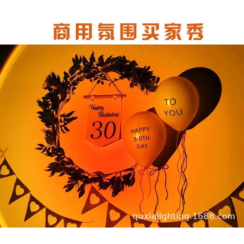 1.6m Đèn sunset Quay tiktok 10W, đèn chiếu hoàng hôn chụp hình, quay video decor ảo diệu