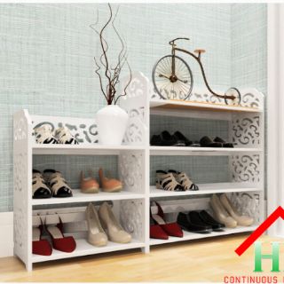 Kệ giày 4 tầng hoa chồi
