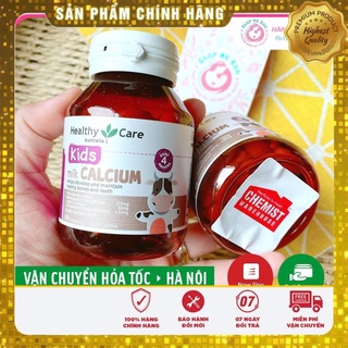 [Có Tem Chemist] Canxi Sữa Milk Calcium Healthy Care 60 viên - Xuất xứ Úc