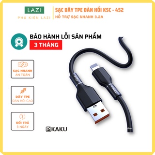 Dây cáp sạc nhanh Lightning Micro USB KAKU cho Iphone Samsung dài 1m2
