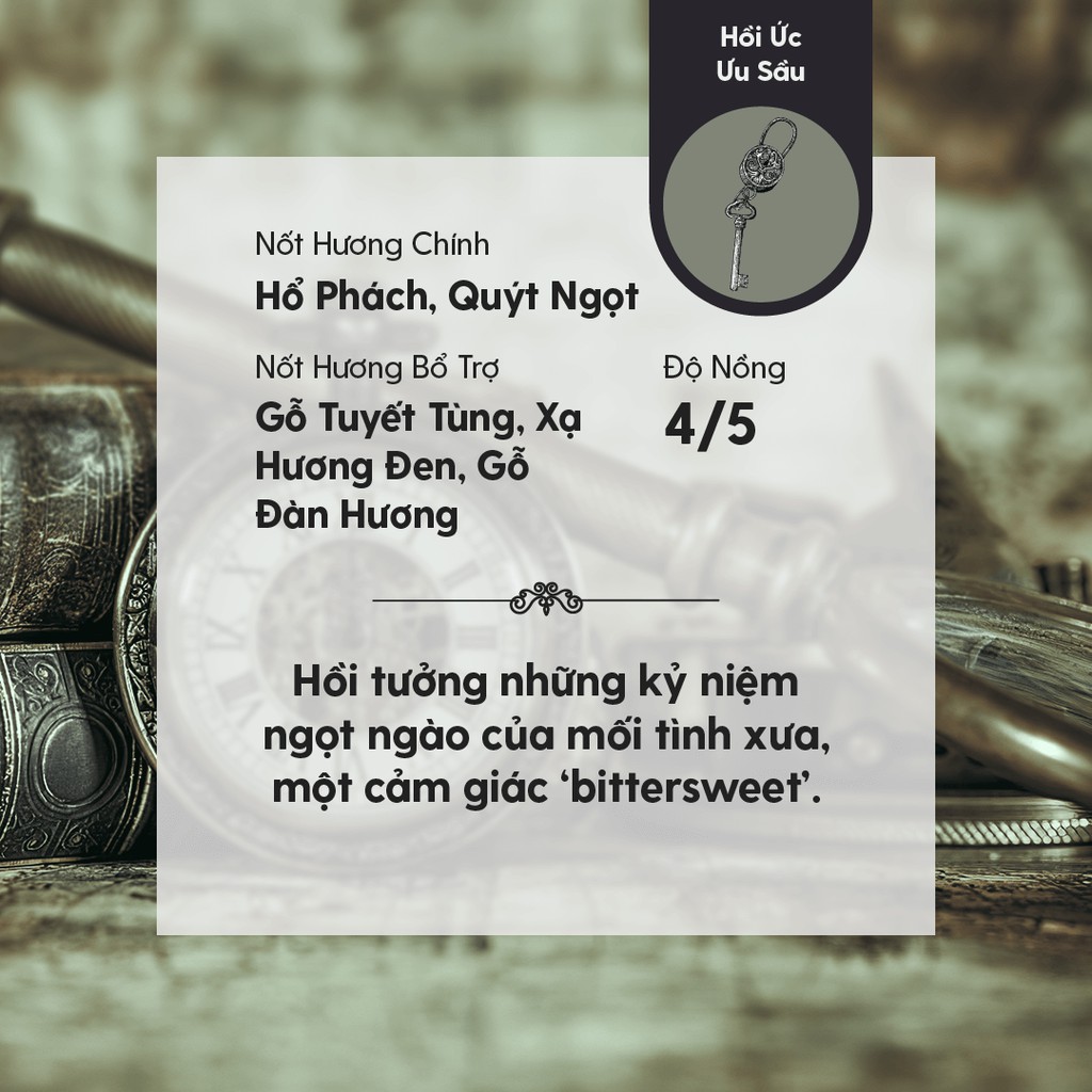 Tinh Dầu Thơm Phối Hương Somber Memoirs (Hồi Ức Ưu Sầu) Heny Garden - Làm Nến Thơm, Xông Thơm Phòng