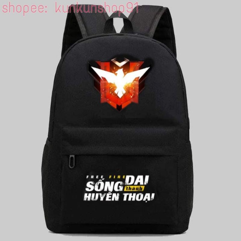 [ẢNH THẬT] Balo Đi Học Free Fire Rank Huyền Thoại