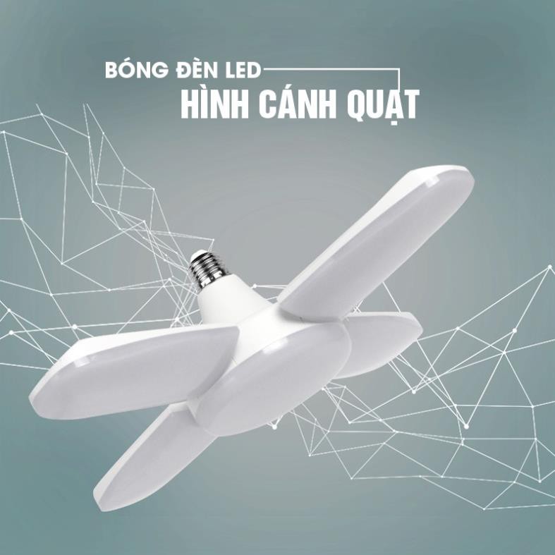 Bóng đèn, Bóng đèn LED hình cánh quạt siêu sáng 60W - Tiết kiệm điện năng 60W- Giá rẻ nhất thị trường!