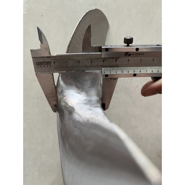 Chân vịt inox cùi cao 4cm máy xăng 6hp, 6.5hp  chân vịt 3 cánh inox 316 lỗ ren 14mm, 16mm