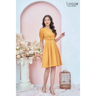Váy xòe xếp ly cổ tim tkv2027 - leeza