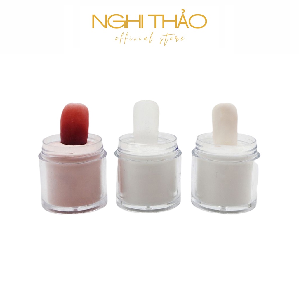 Bột nail đắp móng NGHI THẢO trắng clear ombre nature