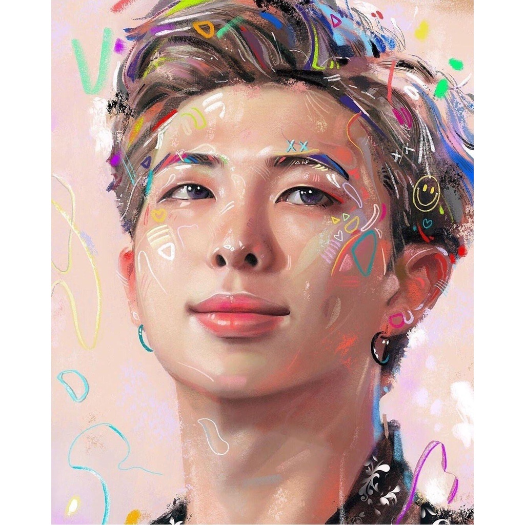 Tranh Tô Màu Số Hóa BTS KHUNG 40*50