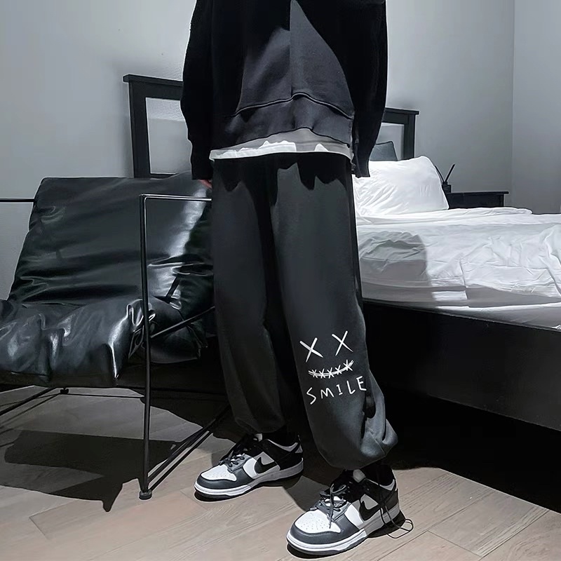 Quần LONGPANT Dây Rút Hoạ Tiết SMILE