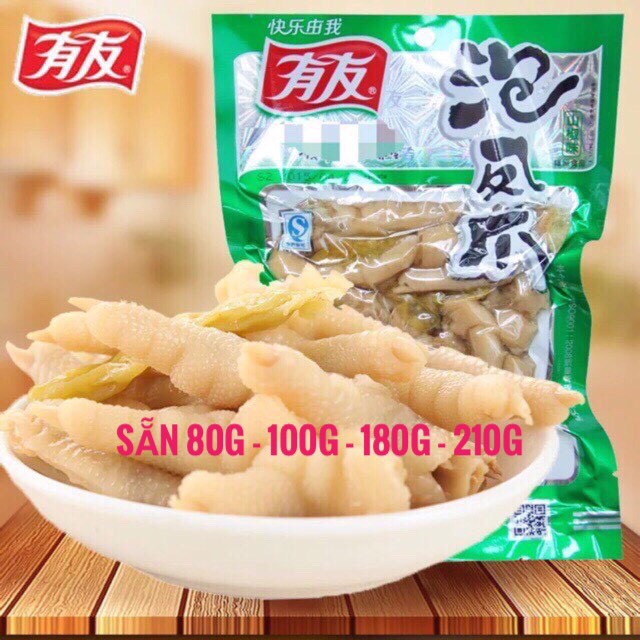 Chân Gà muối cay YUYU gói 210g-180g-100g-80g