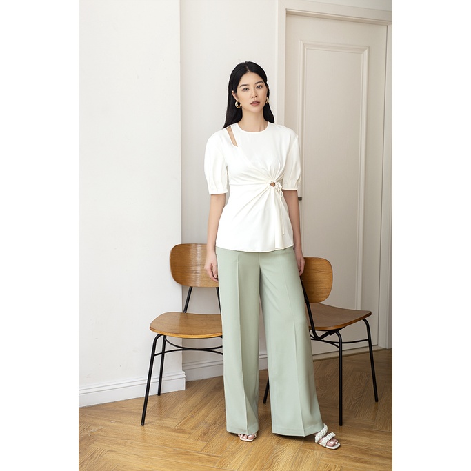 Áo rút nhún vai tay cộc khoét vai D.CHIC MS: 1811598 | BigBuy360 - bigbuy360.vn