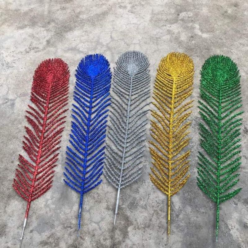 Đuôi công nhũ kim tuyến 5 màu dùng để trang trí Ỏan-tháp bánh- tháp nước