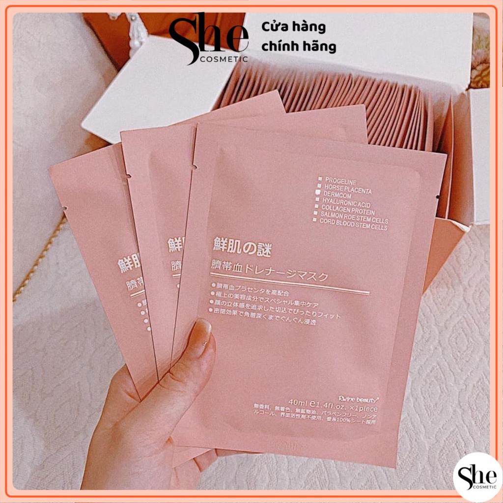 [HÀNG CHUẨN] Mặt nạ nhau thai tế bào gốc cuống rốn Nhật Bản Rwine Beauty