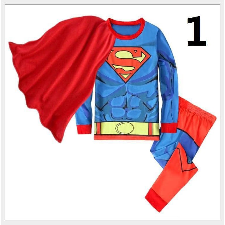 Sét đồ siêu anh hùng siêu nhân, người nhện, người máy, batman